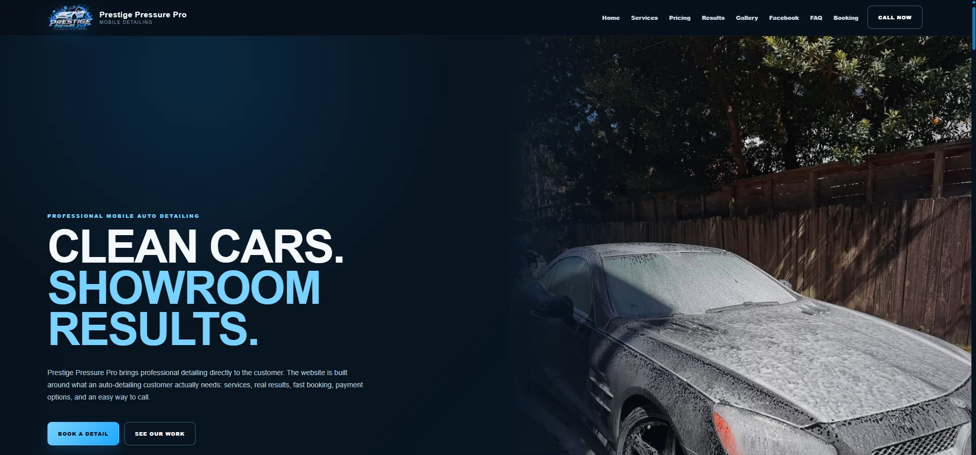 Prestige Pressure Pro website
